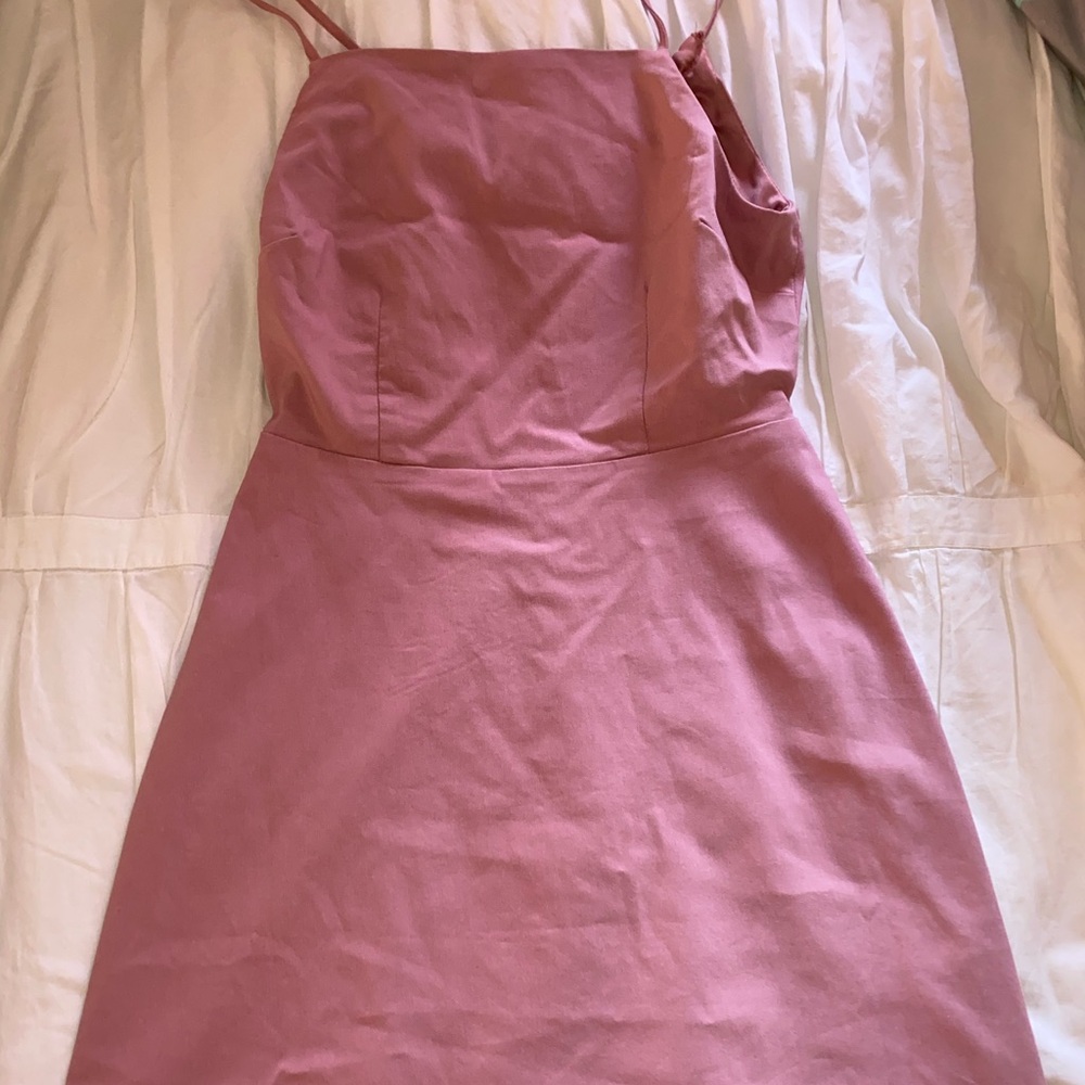 Mauve/lilac open back bodycon dress